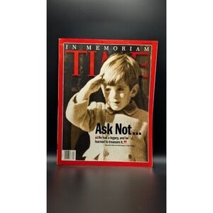 Time Magazine August 2 1999 John F Kennedy Jr JFK Jr In Memoriam Tribute Issue